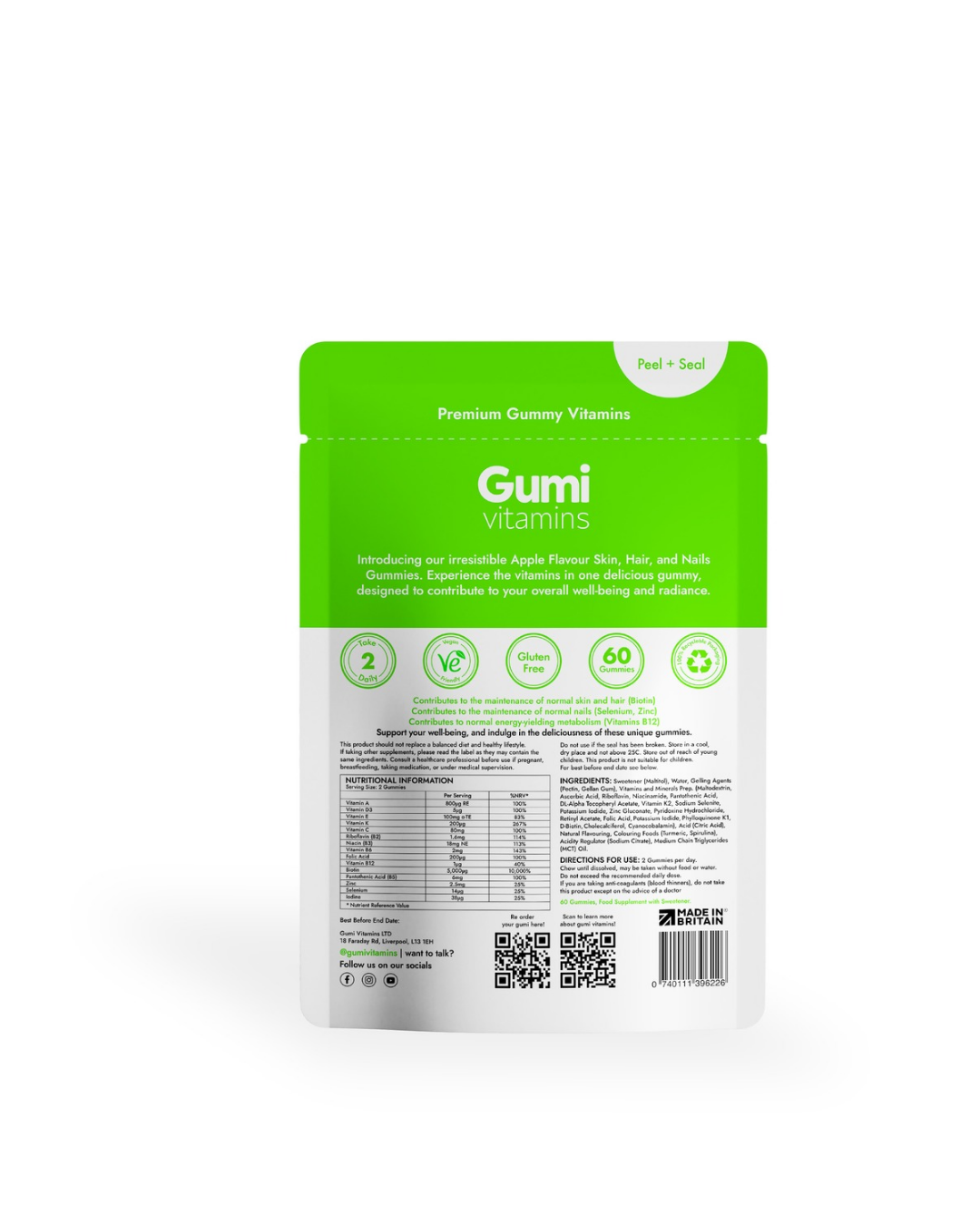 Skin, Hair & Nails | 60 Gummies