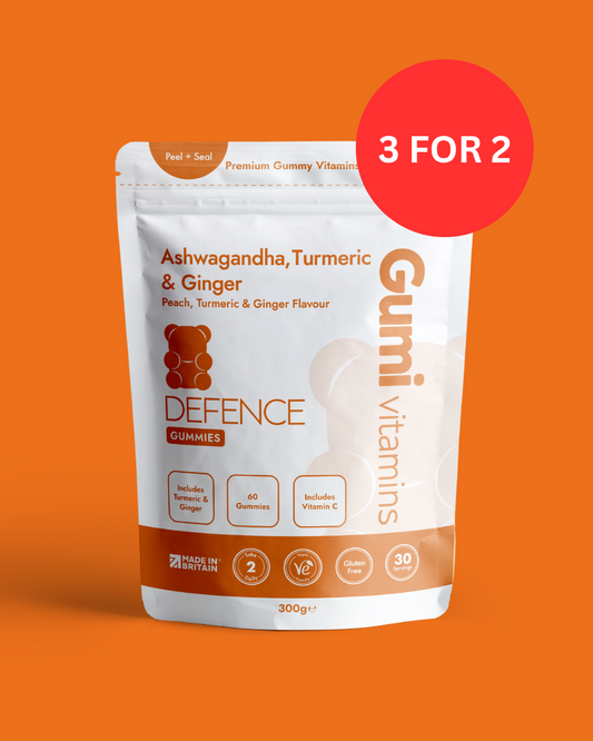 Gumi Vitamins Ashwagandha, Turmeric & Ginger front view