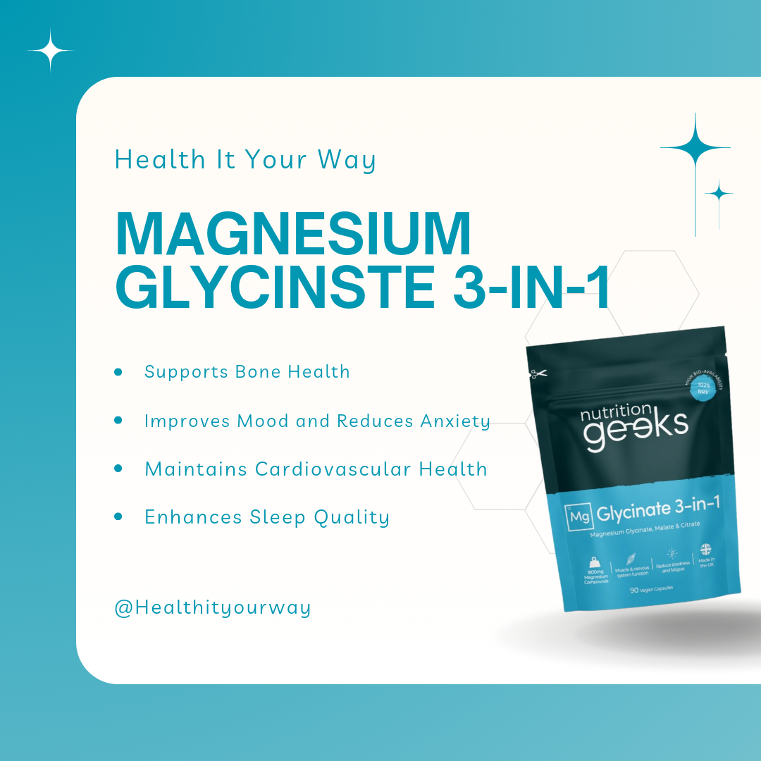 Magnesium Glycinate 3-in-1 |90 Capsules