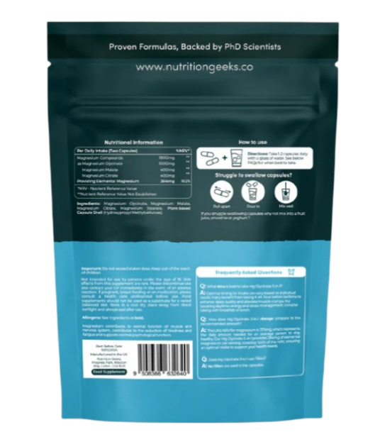 Magnesium Glycinate 3-in-1 |90 Capsules