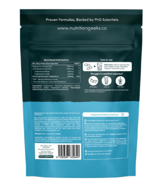 Magnesium Glycinate 3-in-1 |90 Capsules