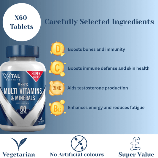 Men's Multi Vitamins & Minerals | 60 Tablets