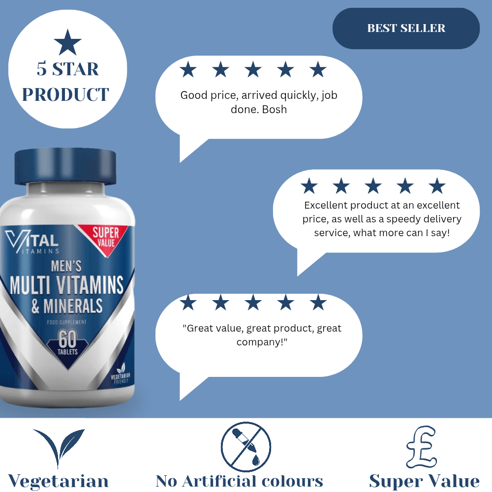 Men's Multi Vitamins & Minerals | 60 Tablets